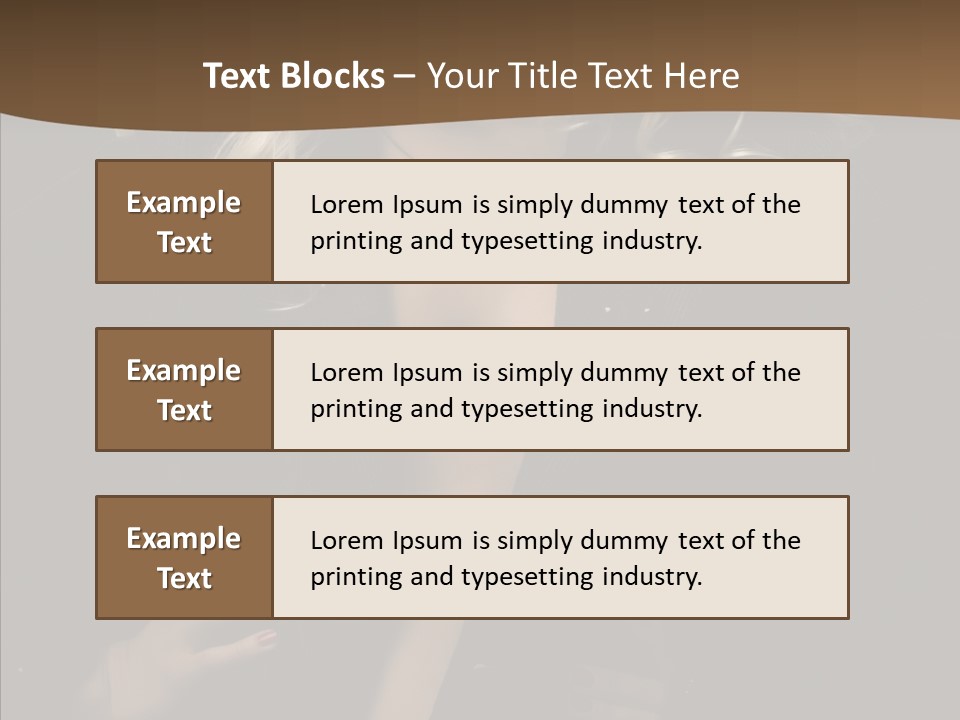 Head Sensual Girl PowerPoint Template