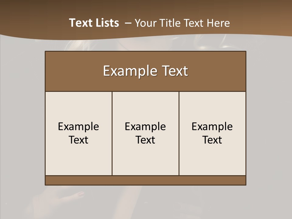 Head Sensual Girl PowerPoint Template