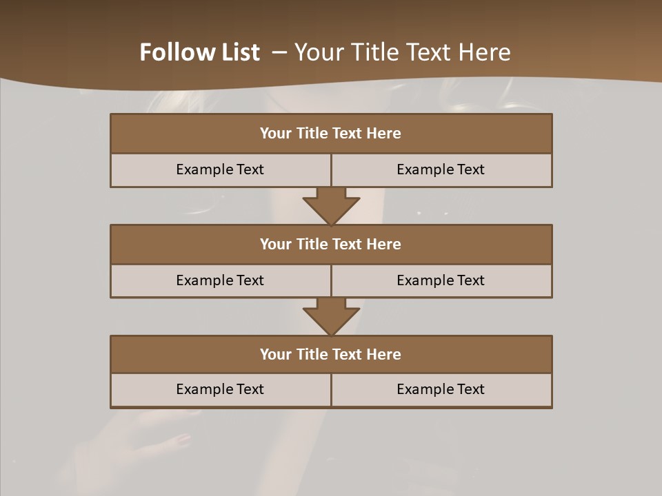 Head Sensual Girl PowerPoint Template