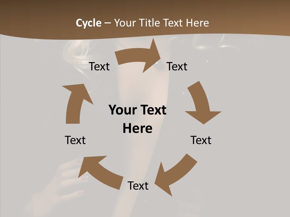 Head Sensual Girl PowerPoint Template
