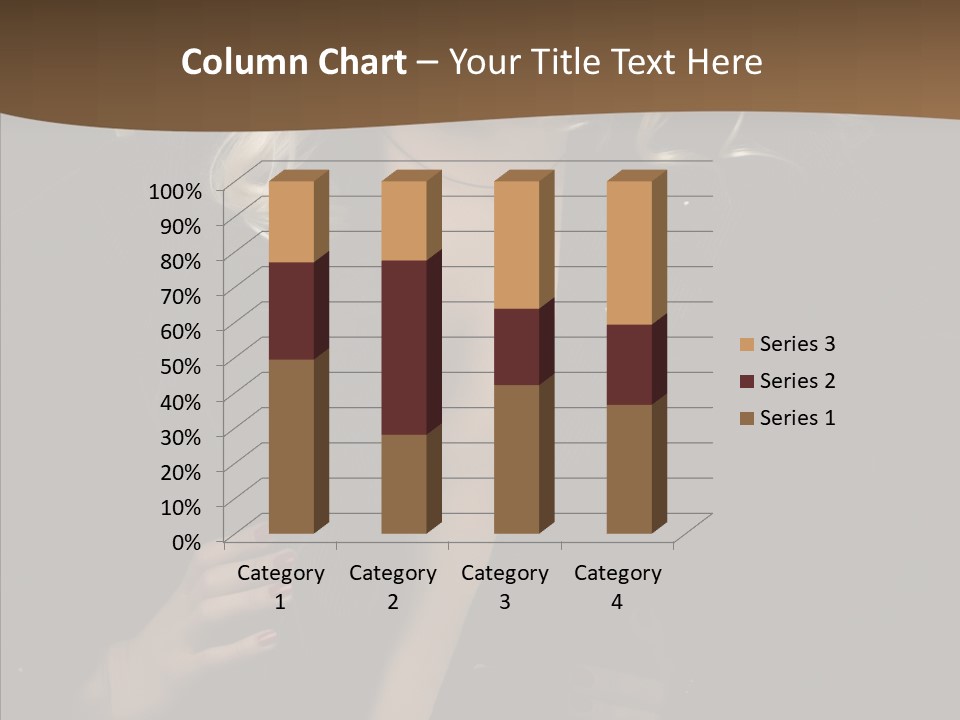 Head Sensual Girl PowerPoint Template