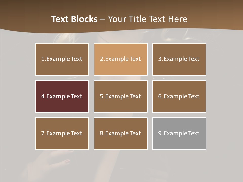 Head Sensual Girl PowerPoint Template