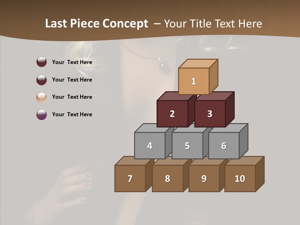 Head Sensual Girl PowerPoint Template