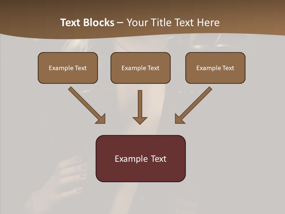 Head Sensual Girl PowerPoint Template