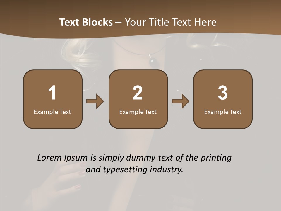 Head Sensual Girl PowerPoint Template