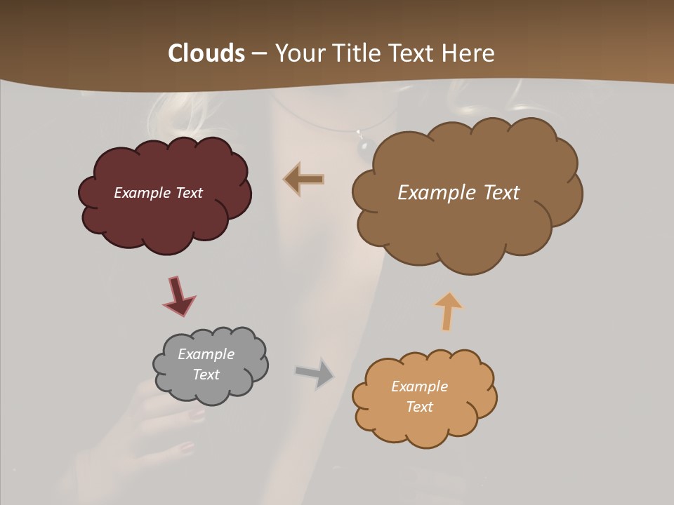 Head Sensual Girl PowerPoint Template