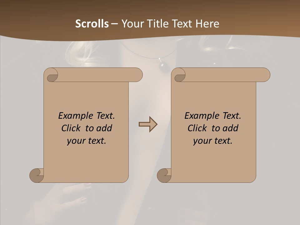 Head Sensual Girl PowerPoint Template