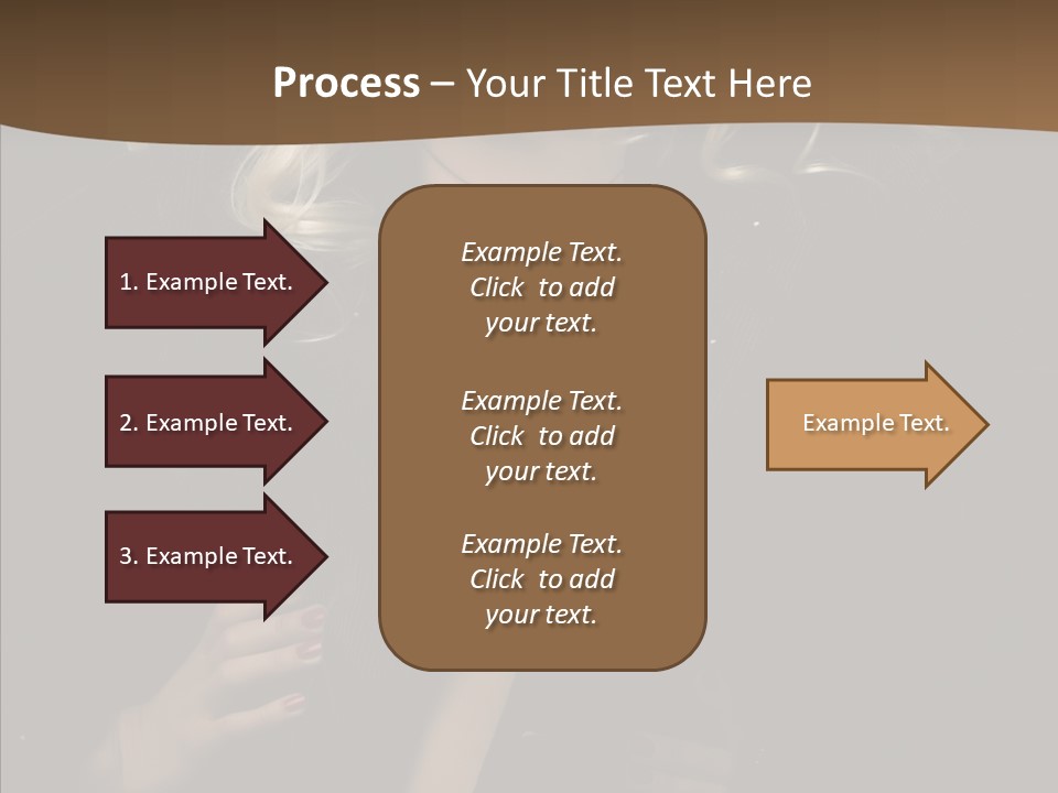 Head Sensual Girl PowerPoint Template