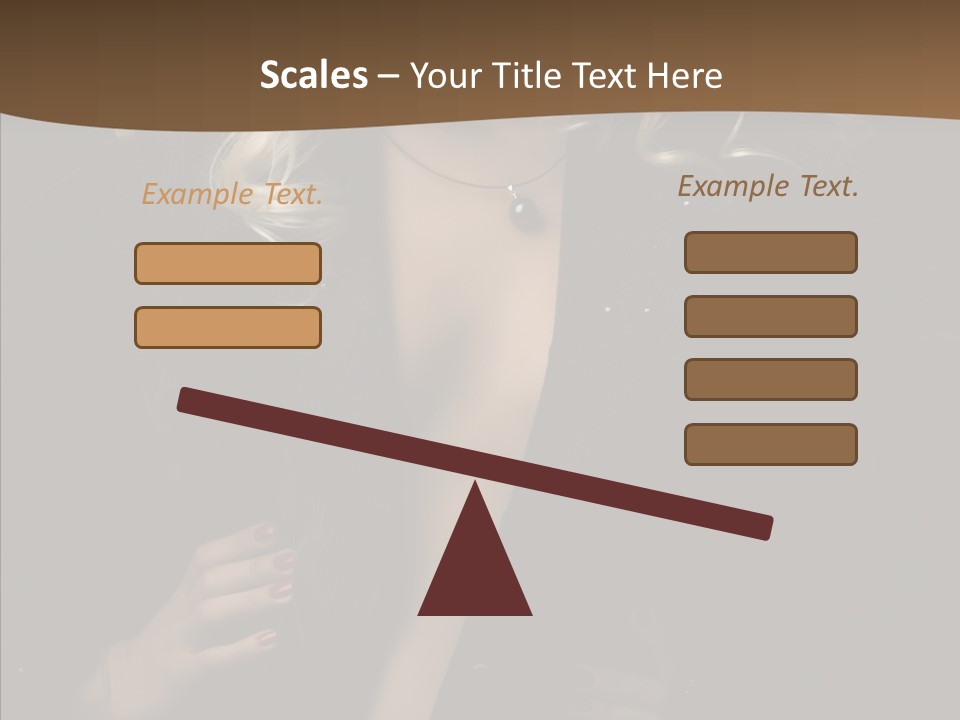Head Sensual Girl PowerPoint Template