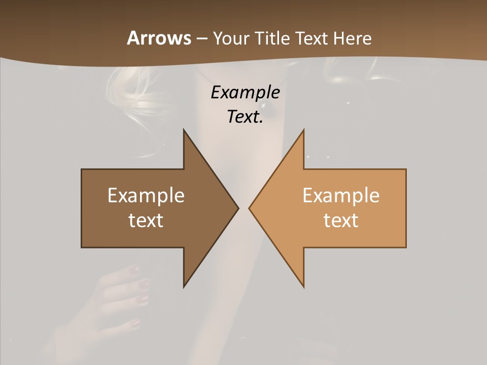 Head Sensual Girl PowerPoint Template