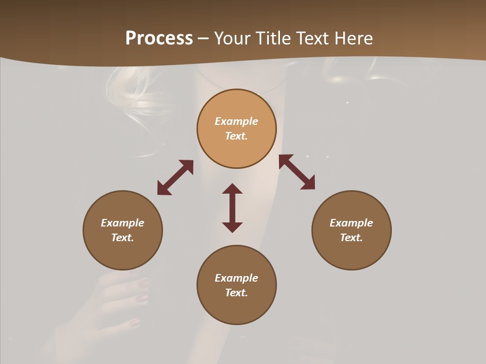 Head Sensual Girl PowerPoint Template