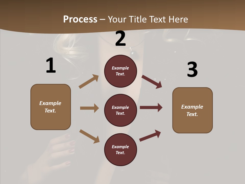 Head Sensual Girl PowerPoint Template