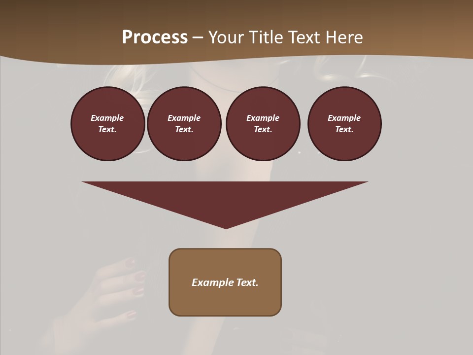 Head Sensual Girl PowerPoint Template