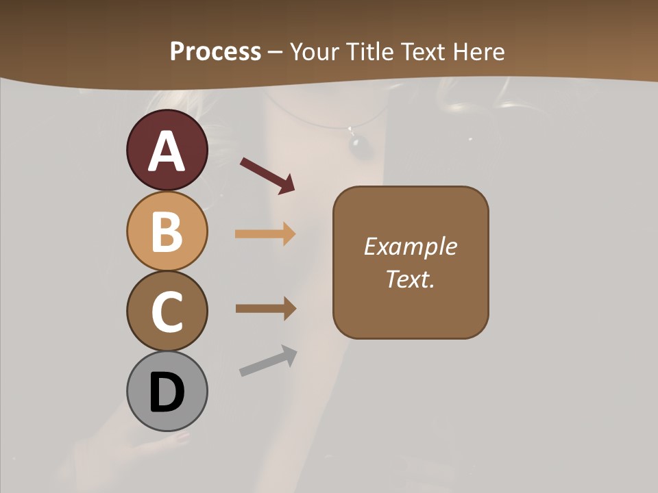 Head Sensual Girl PowerPoint Template