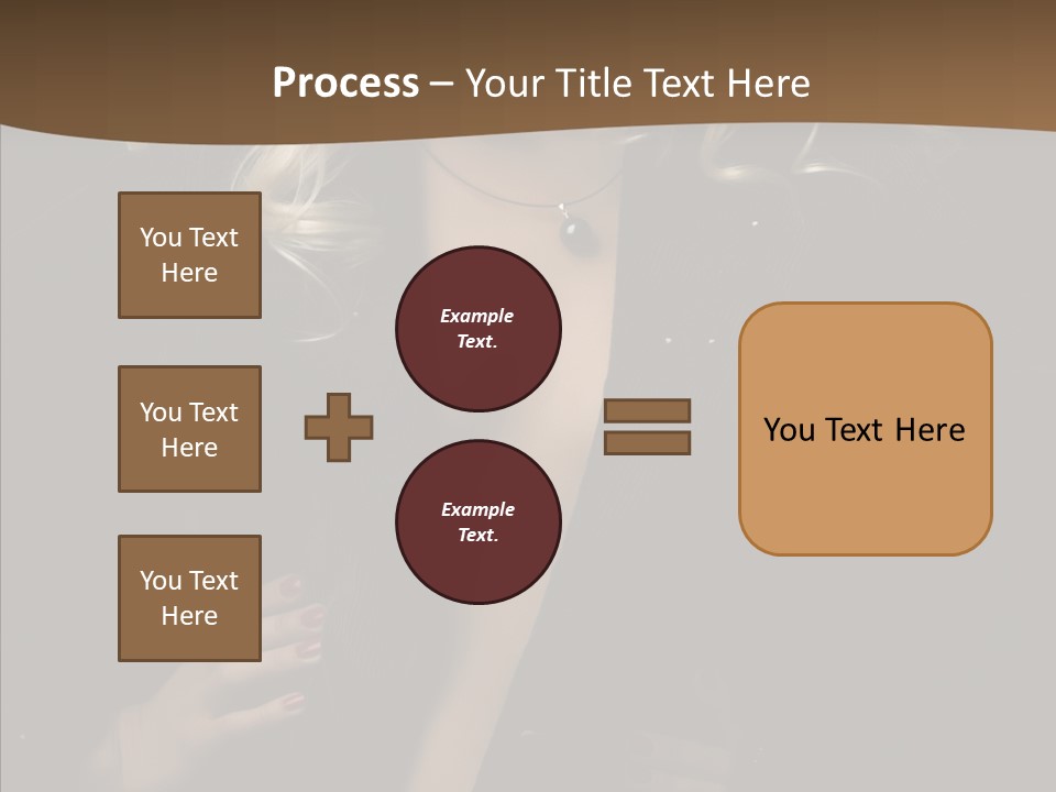 Head Sensual Girl PowerPoint Template