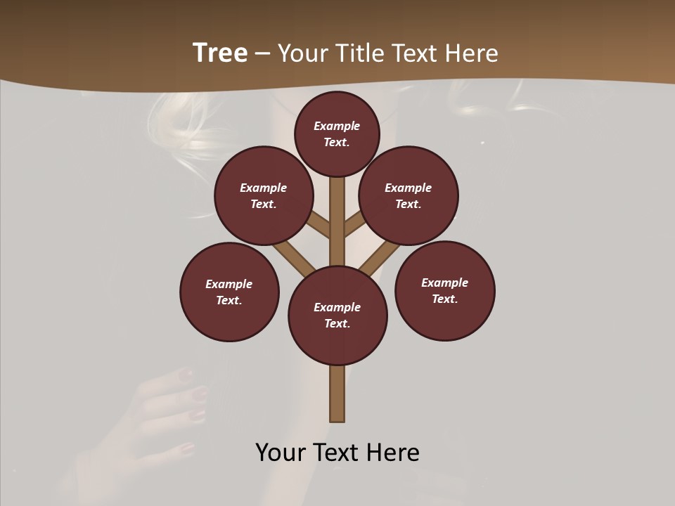 Head Sensual Girl PowerPoint Template