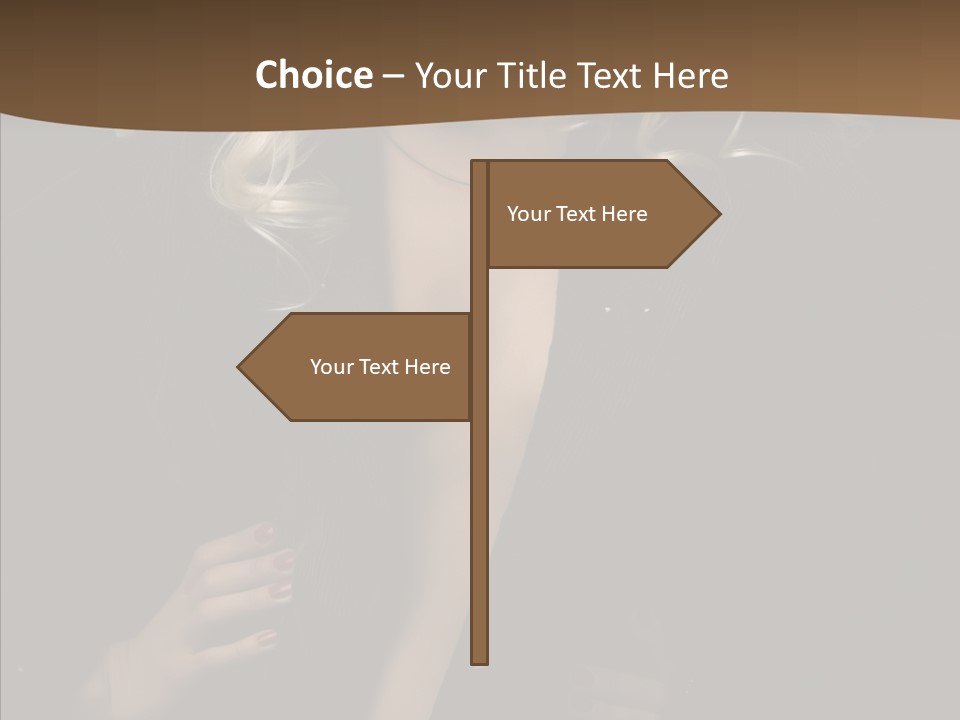 Head Sensual Girl PowerPoint Template