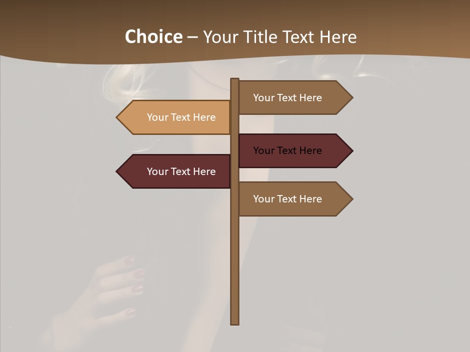 Head Sensual Girl PowerPoint Template