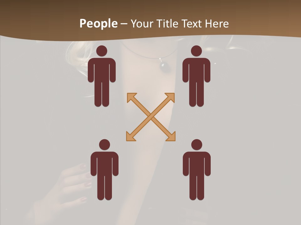 Head Sensual Girl PowerPoint Template