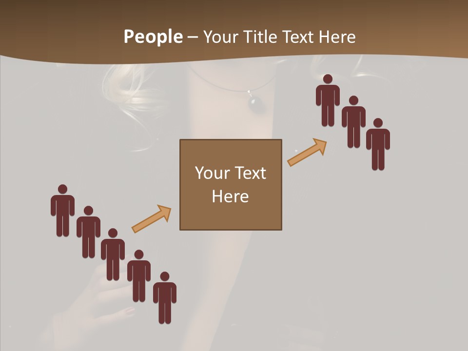 Head Sensual Girl PowerPoint Template