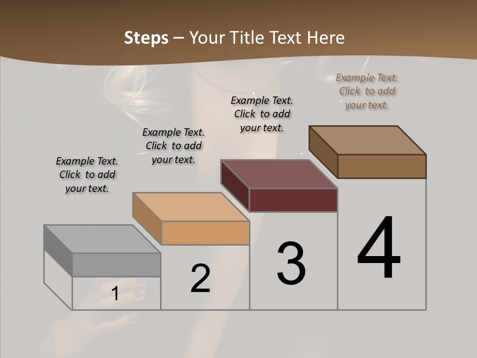 Head Sensual Girl PowerPoint Template