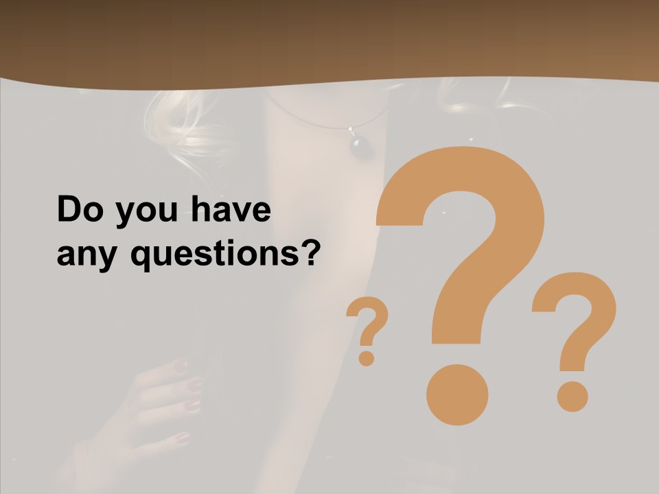 Head Sensual Girl PowerPoint Template