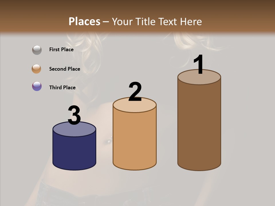 Human Portrait Woman PowerPoint Template