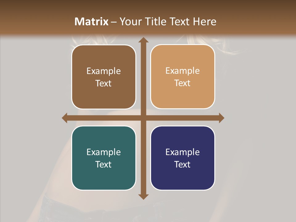 Human Portrait Woman PowerPoint Template