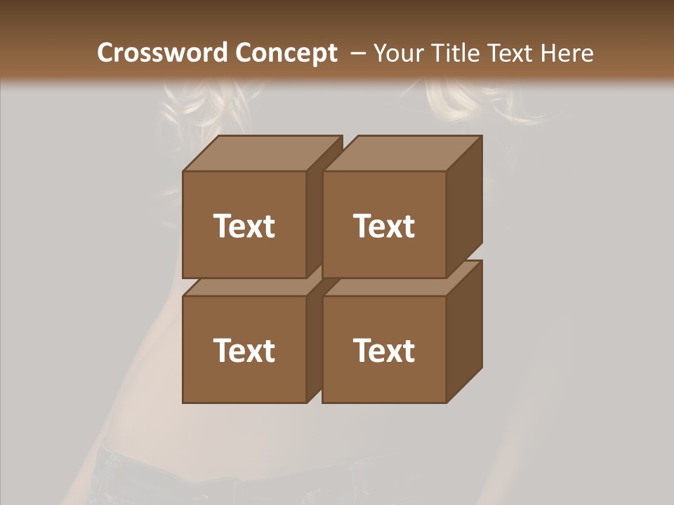 Human Portrait Woman PowerPoint Template