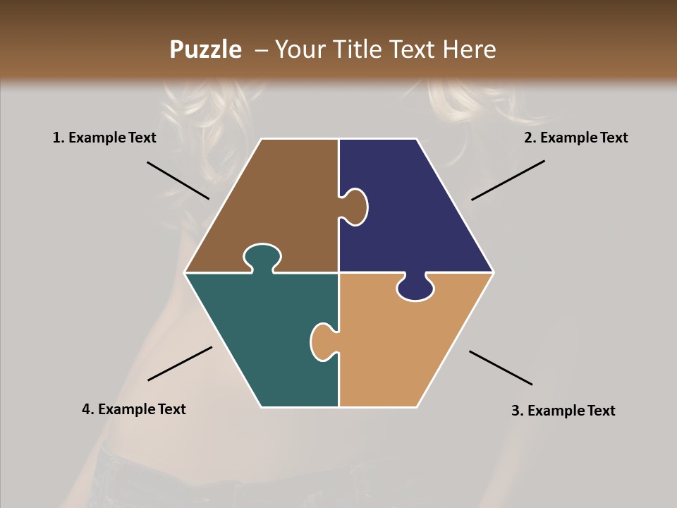 Human Portrait Woman PowerPoint Template