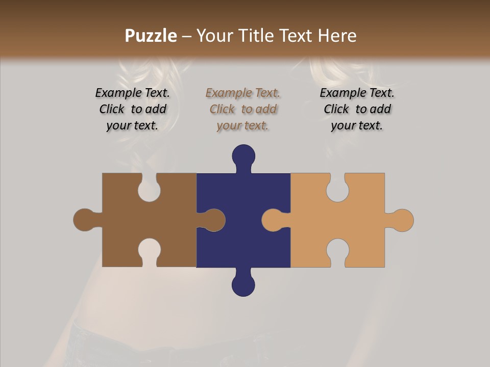 Human Portrait Woman PowerPoint Template