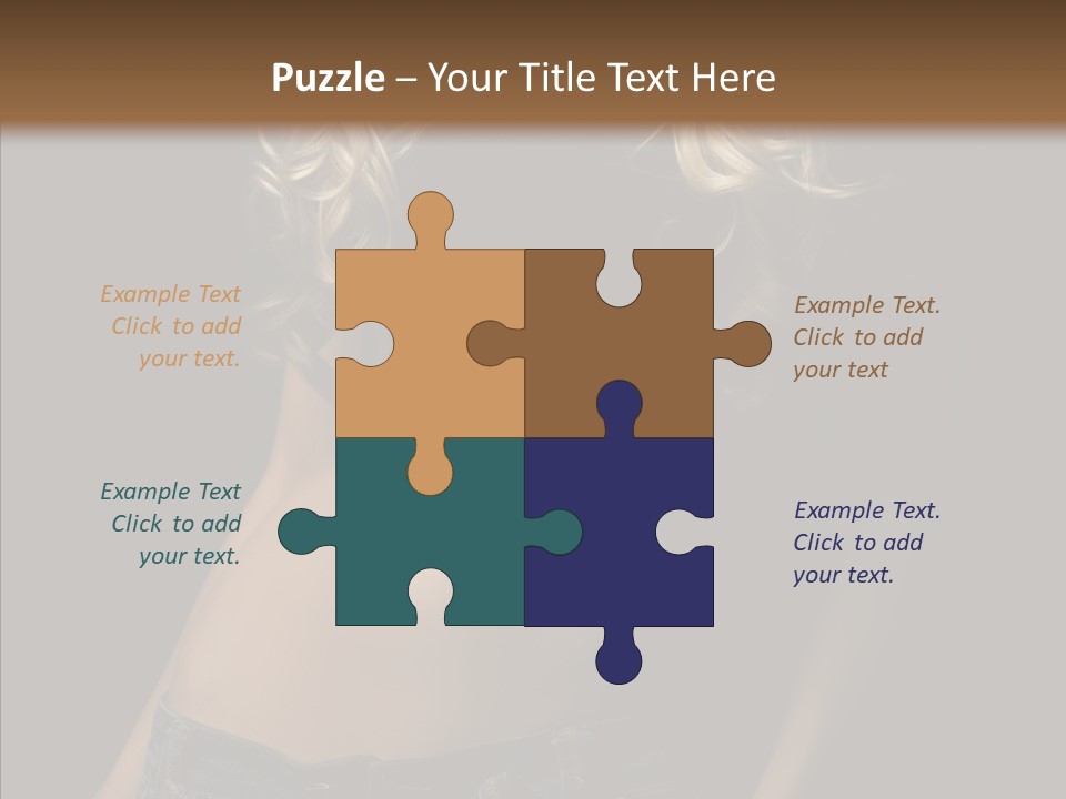 Human Portrait Woman PowerPoint Template