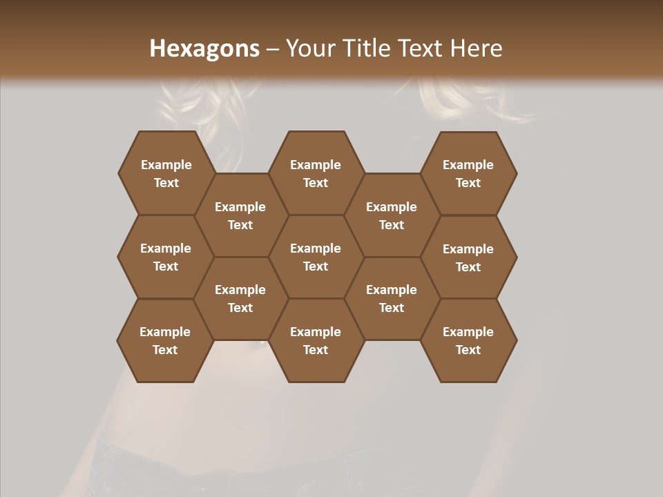 Human Portrait Woman PowerPoint Template