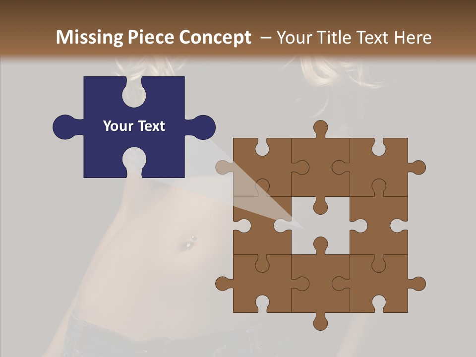 Human Portrait Woman PowerPoint Template