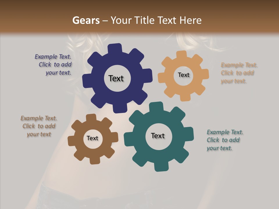 Human Portrait Woman PowerPoint Template