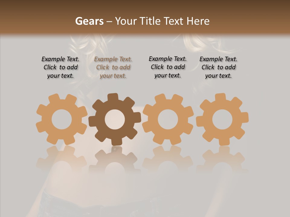 Human Portrait Woman PowerPoint Template