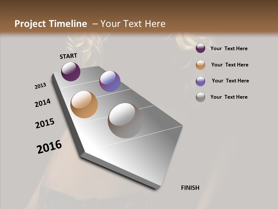 Human Portrait Woman PowerPoint Template