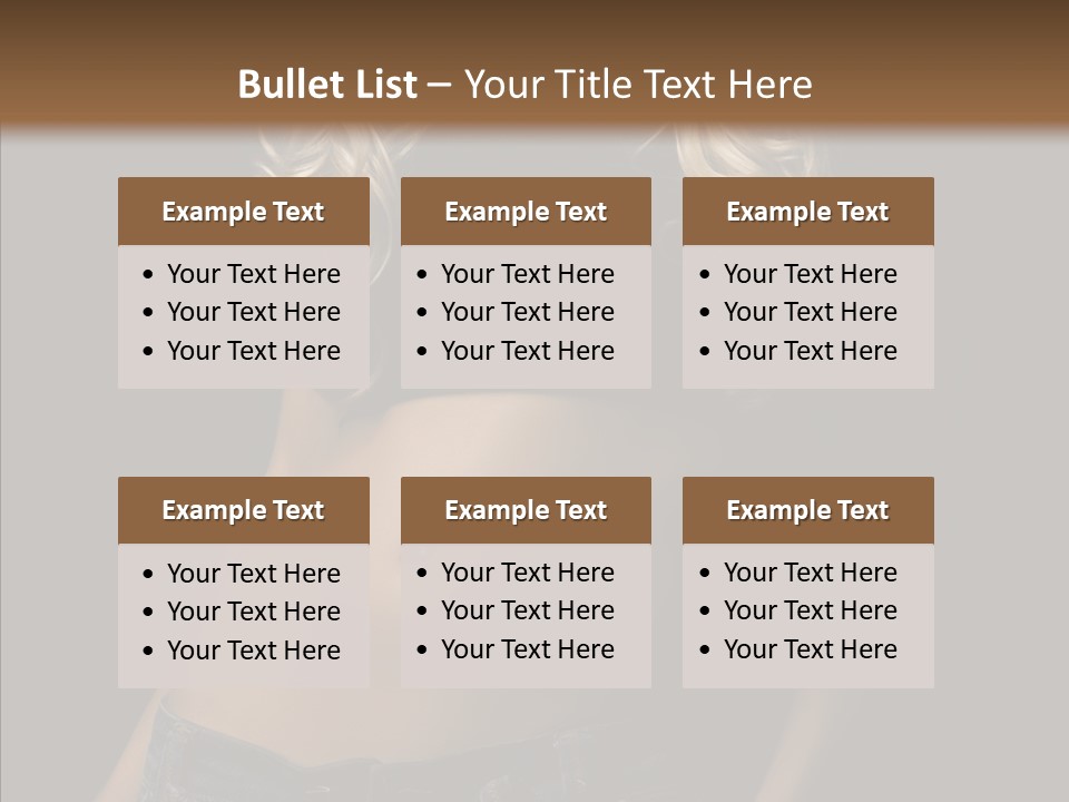 Human Portrait Woman PowerPoint Template