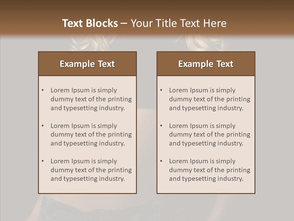 Human Portrait Woman PowerPoint Template