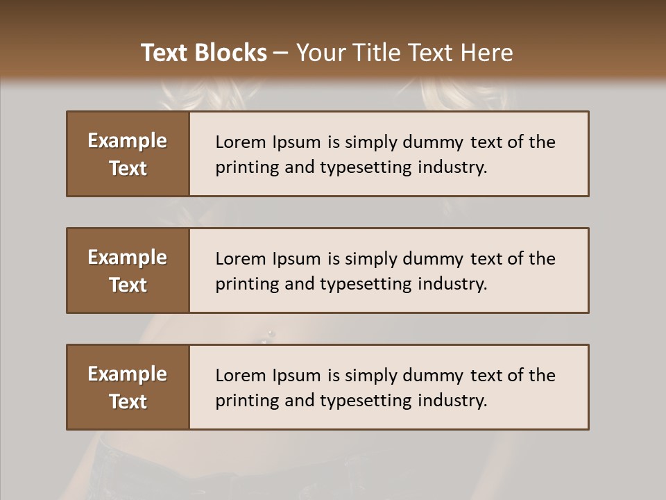 Human Portrait Woman PowerPoint Template