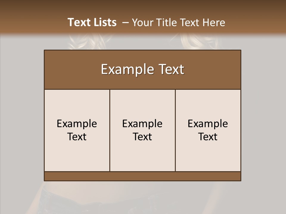 Human Portrait Woman PowerPoint Template