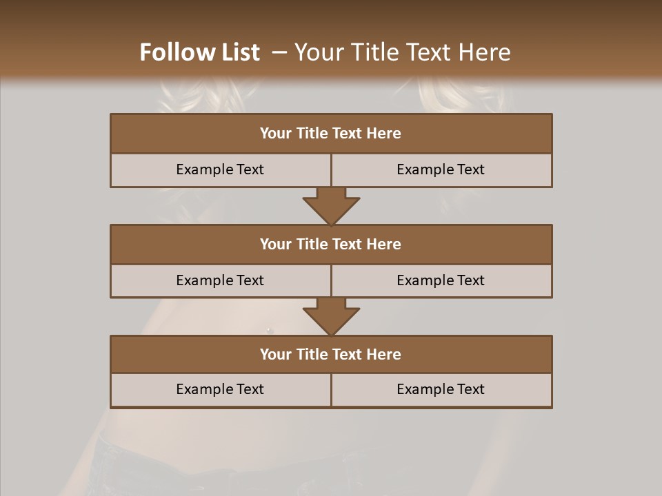 Human Portrait Woman PowerPoint Template