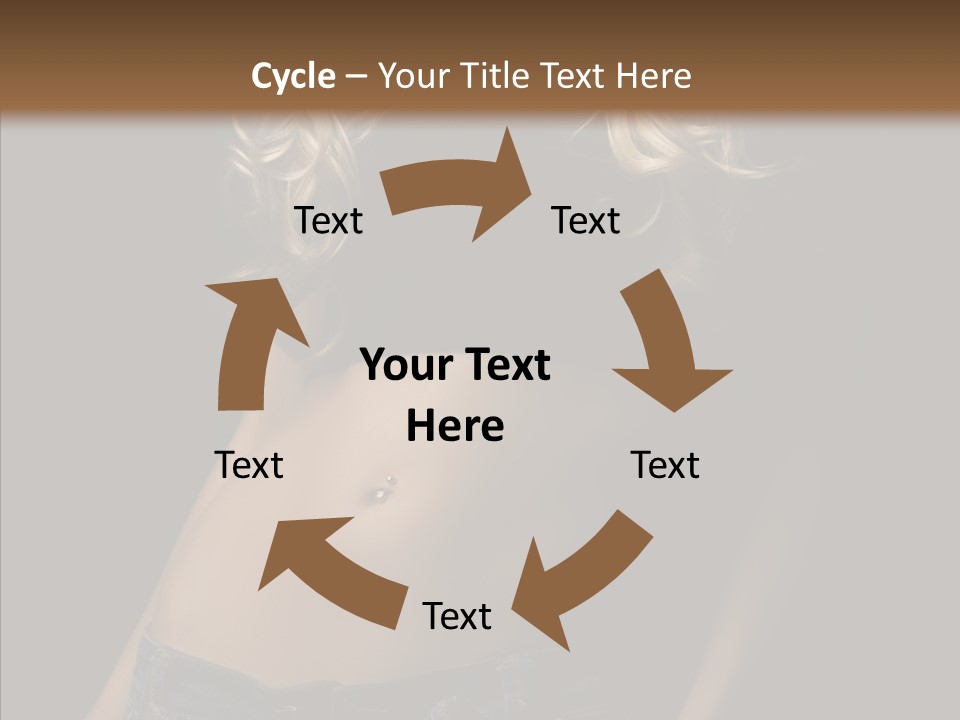 Human Portrait Woman PowerPoint Template