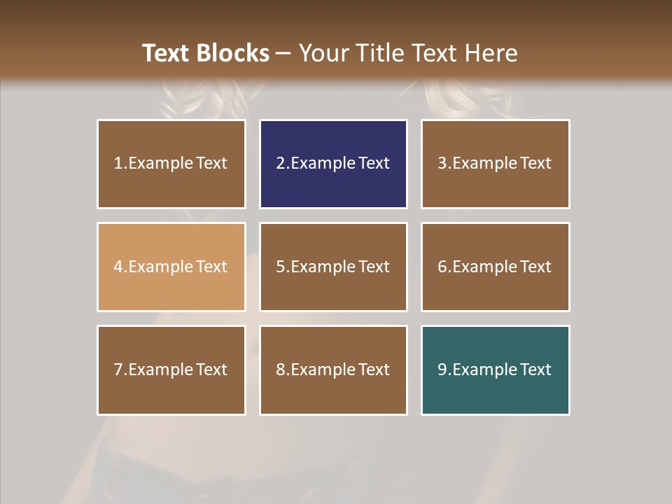 Human Portrait Woman PowerPoint Template