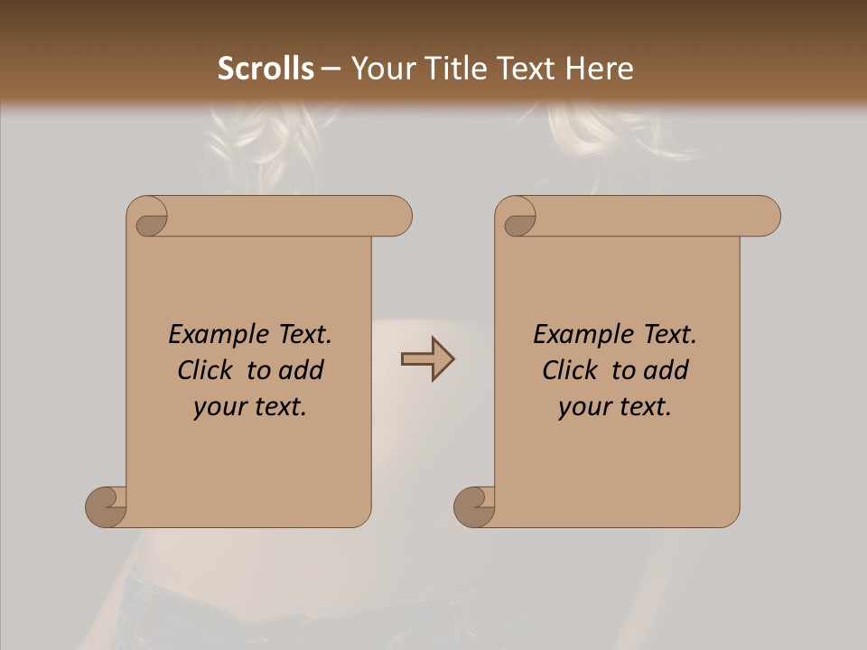 Human Portrait Woman PowerPoint Template