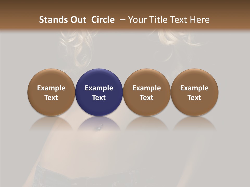 Human Portrait Woman PowerPoint Template