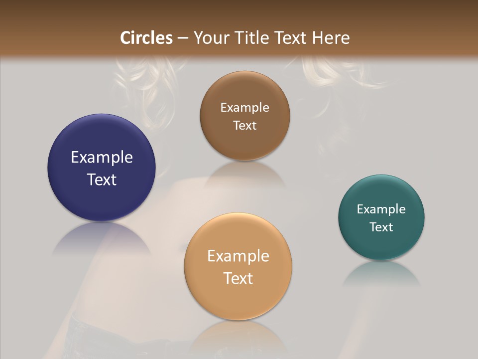 Human Portrait Woman PowerPoint Template