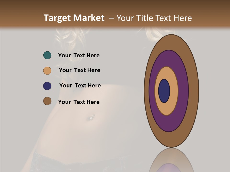 Human Portrait Woman PowerPoint Template