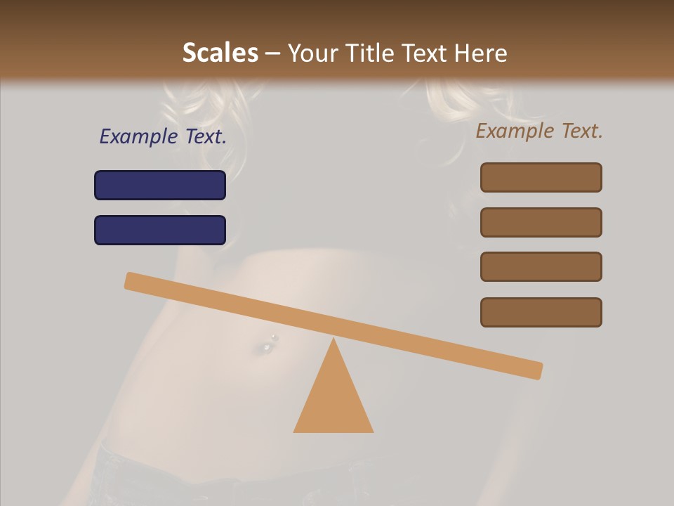 Human Portrait Woman PowerPoint Template