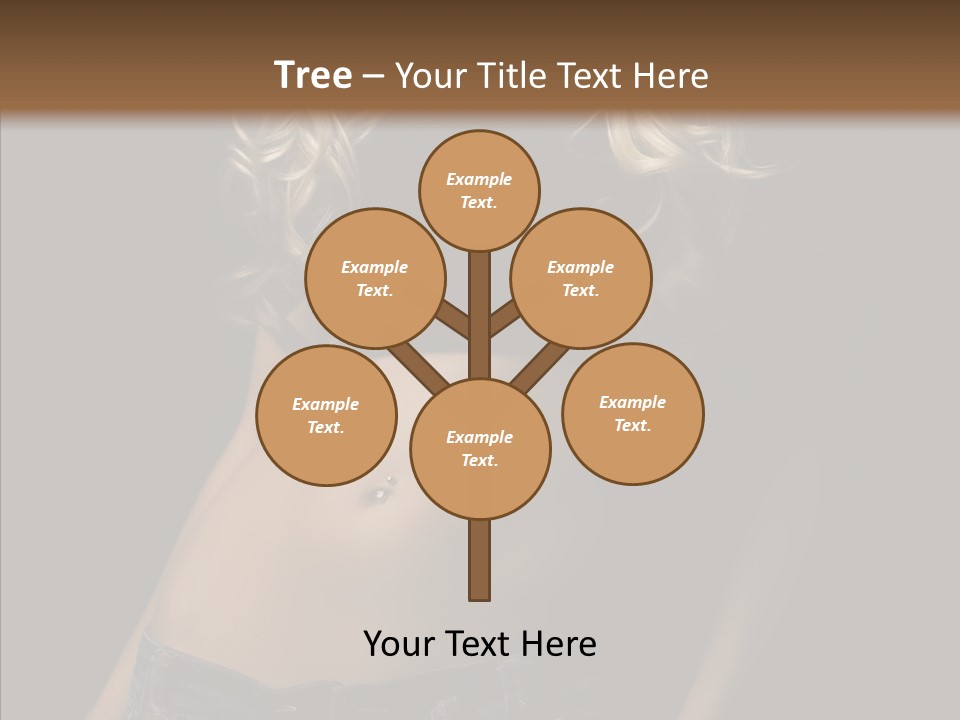 Human Portrait Woman PowerPoint Template